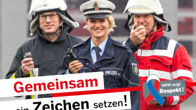 ANERKENNUNG UND RESPEKT FÜR POLIZEI UND EINSATZKRÄFTE